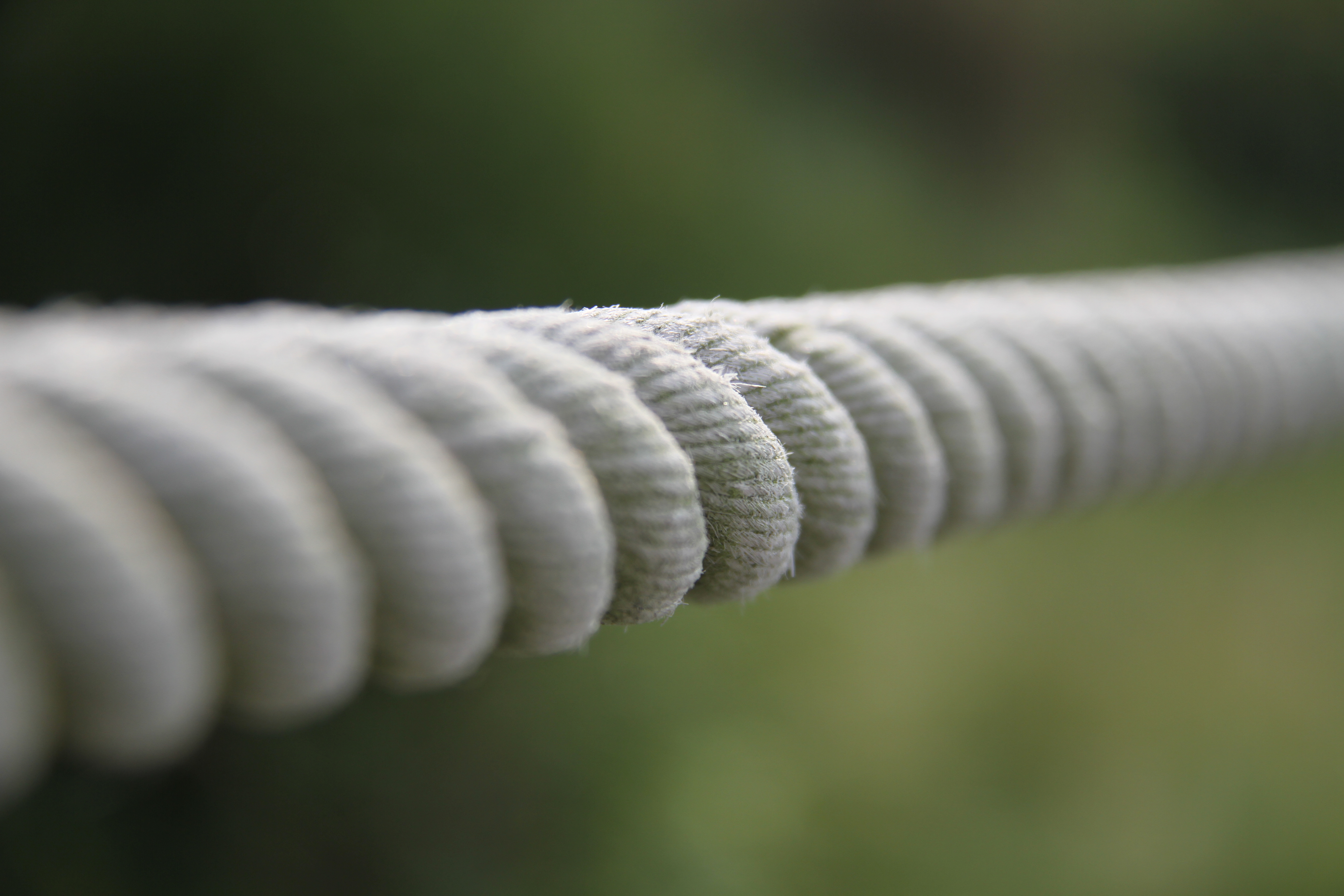 Ein dickes Seil in Nahaufnahme